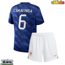 France Eduardo Camavinga #6 Replica Home Minikit World Cup 2026 Short Sleeve (+ pants)